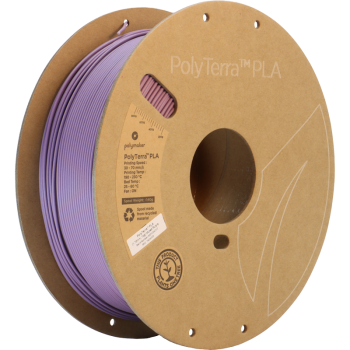 Polymaker PolyTerra PLA : Filamento para impressão 3D : 1,75 mm (1Kg) : Violeta opaco