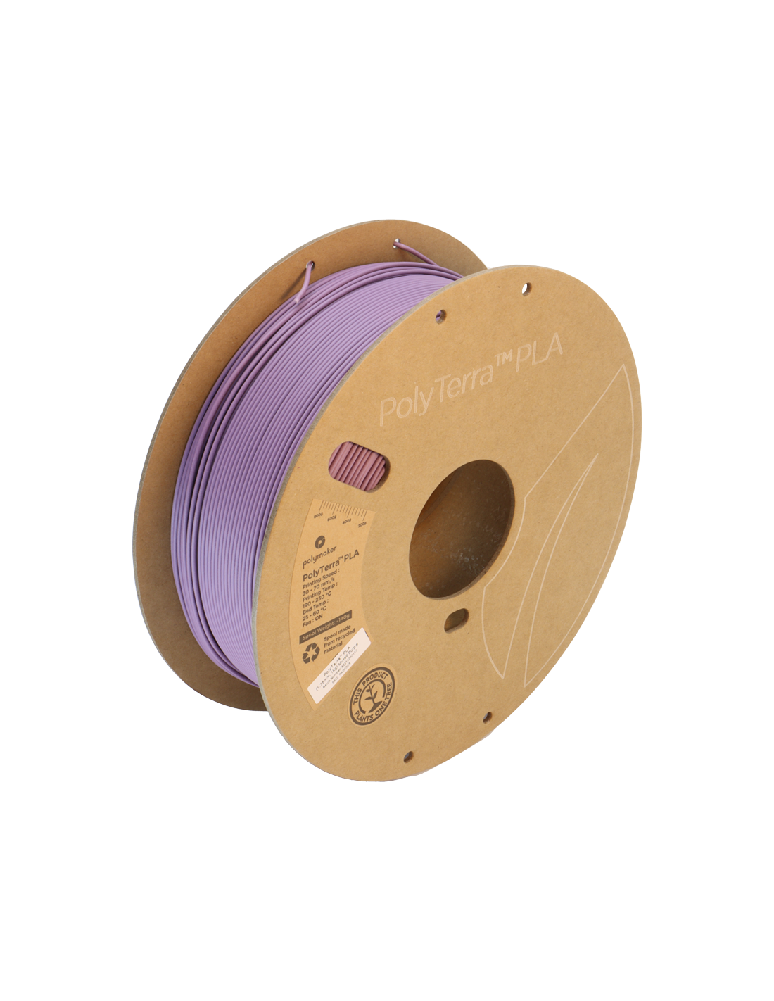 Polymaker PolyTerra PLA | 3D Printing Filament | 1,75 mm (1Kg) | Dull Violet