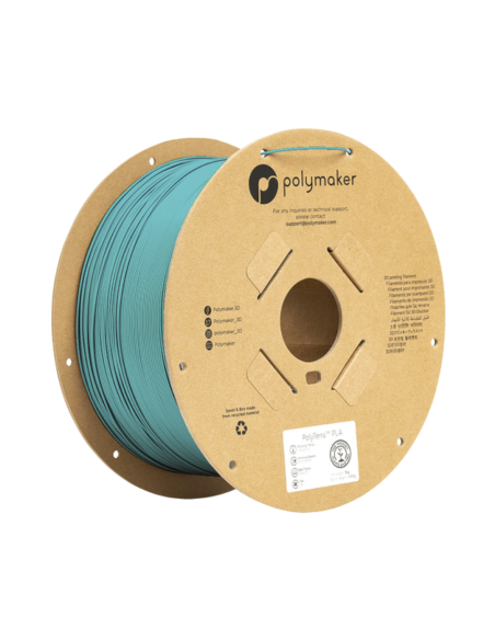 Polymaker PolyTerra PLA | Filamento para impresión 3D | 1,75 mm (3Kg) | Gris azulado ártico