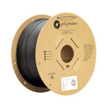 Polymaker PolyTerra PLA : Filamento para impressão 3D : 1,75 mm (3Kg) : Preto ardósia