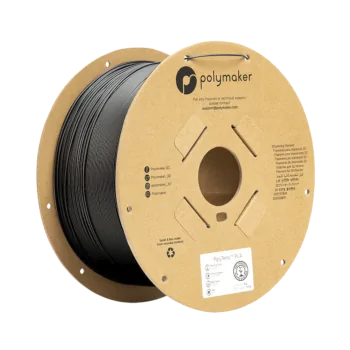 Polymaker PolyTerra PLA : Filamento para impressão 3D : 1,75 mm (3Kg) : Preto ardósia