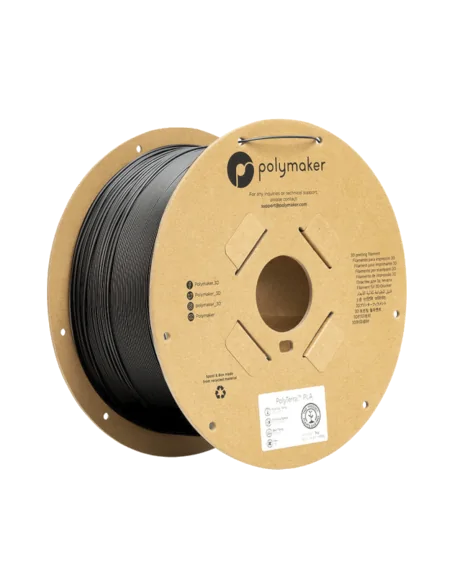 Polymaker PolyTerra PLA : 3D Printing Filament : 1,75 mm (3Kg) : Slate Black