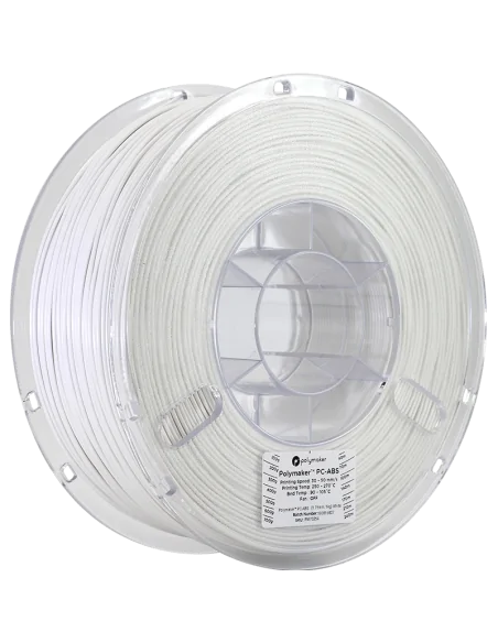 Polymaker PC-ABS : Filament d'impression 3D : 1,75 mm (1Kg) : Blanc