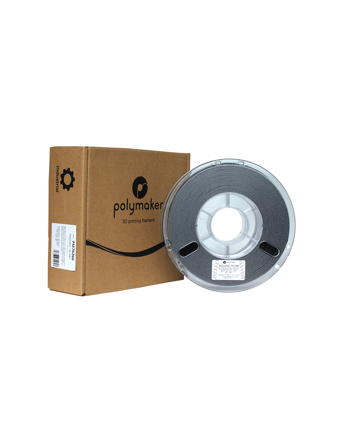 Polymaker PC-PBT | Filamento para impresión 3D | 1,75 mm (1Kg) | Negro