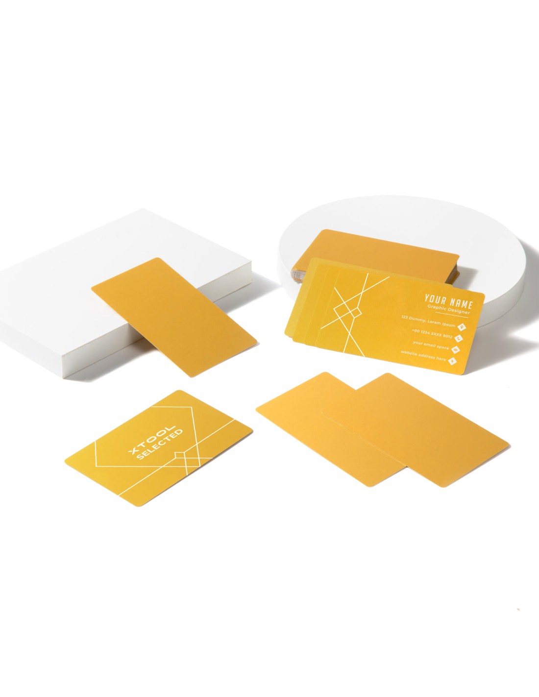 xTool Metal Business Cards - 60pcs | Gold