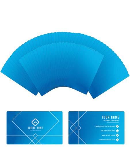 Cartes de visite en métal xTool - 60pcs | Bleu