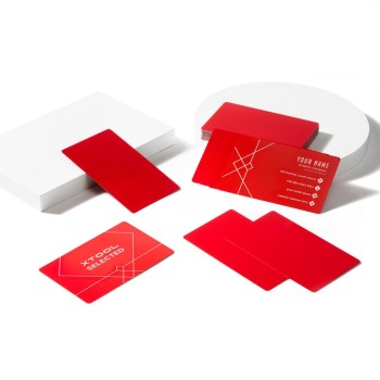 xTool Tarjetas de visita de metal - 60pcs | Rojo