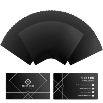 xTool Tarjetas de visita de metal - 60pcs | Negro