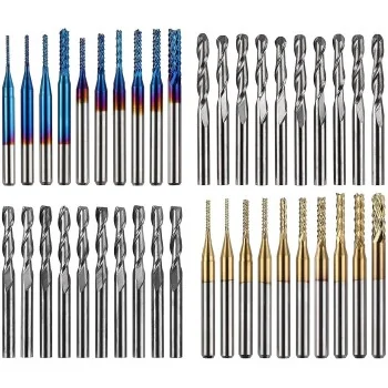 TwoTrees End Mills for CNC | 40pcs