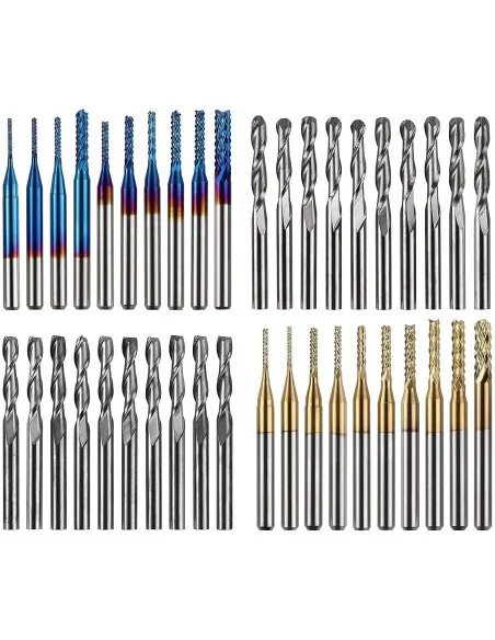 TwoTrees End Mills for CNC | 40pcs