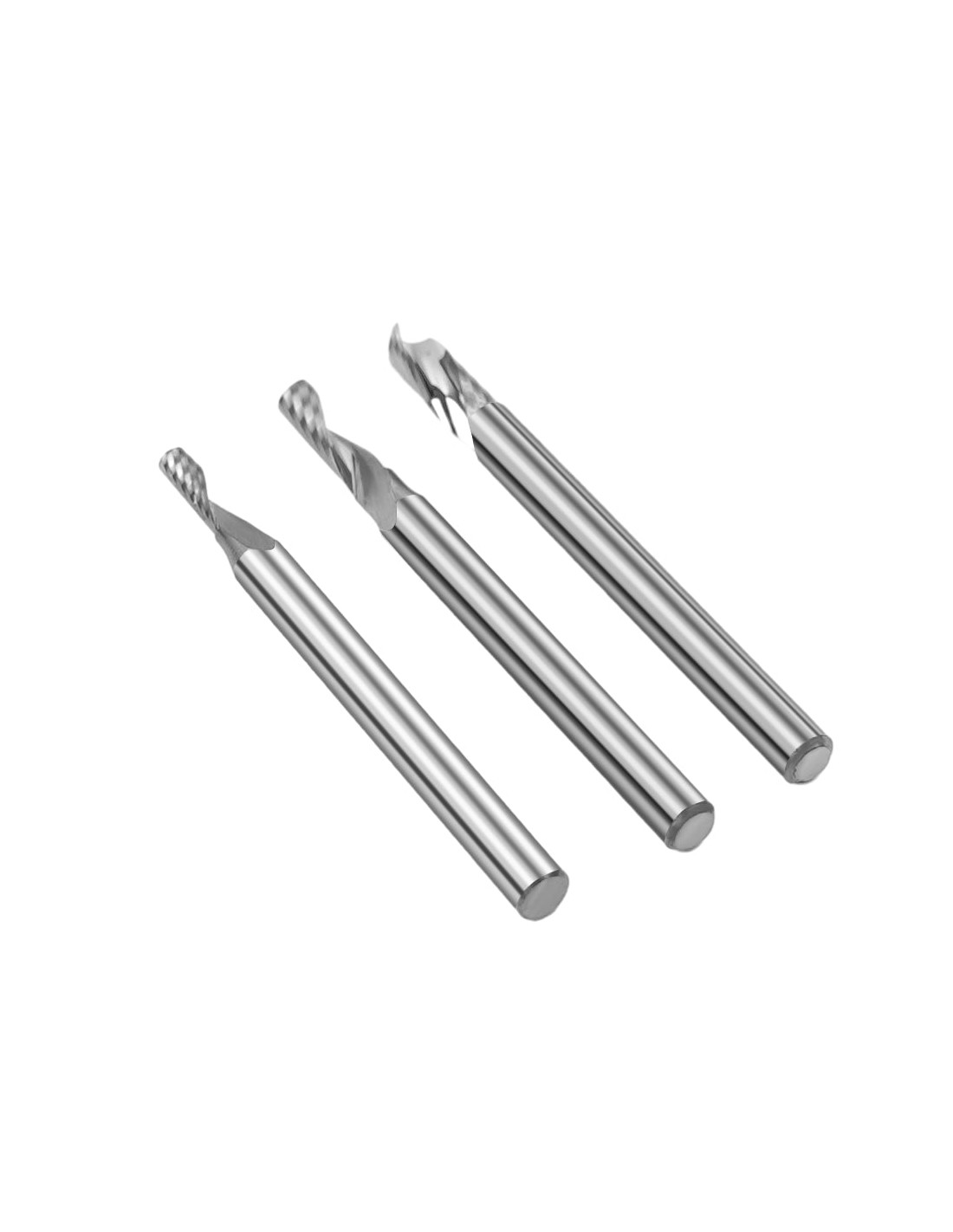 Fresa de topo de carboneto de 3,175 mm TwoTrees HRC55 para CNC- 3pcs