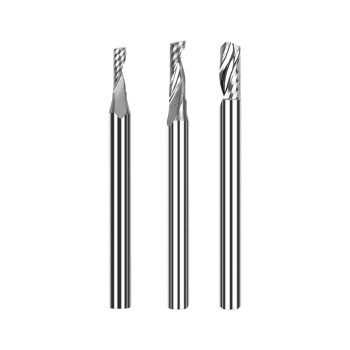 Fresa de topo de carboneto de 3,175 mm TwoTrees HRC55 para CNC- 3pcs