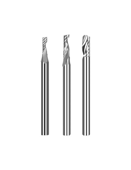 Fresa de topo de carboneto de 3,175 mm TwoTrees HRC55 para CNC- 3pcs