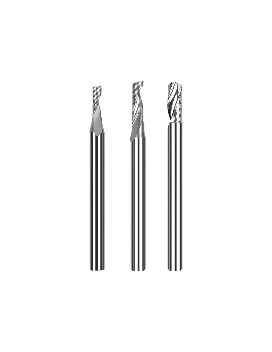 Fresa de topo de carboneto de 3,175 mm TwoTrees HRC55 para CNC- 3pcs