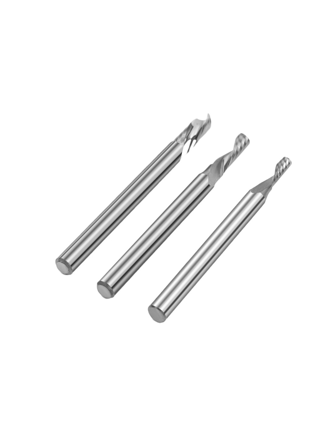 Fresa de topo de carboneto de 3,175 mm TwoTrees HRC55 para CNC- 3pcs