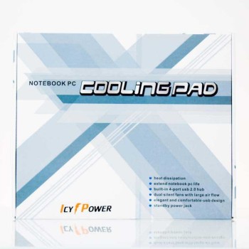 CoolingPad-X700 Base de arrefecimento para portátil em alumínio com concentrador USB