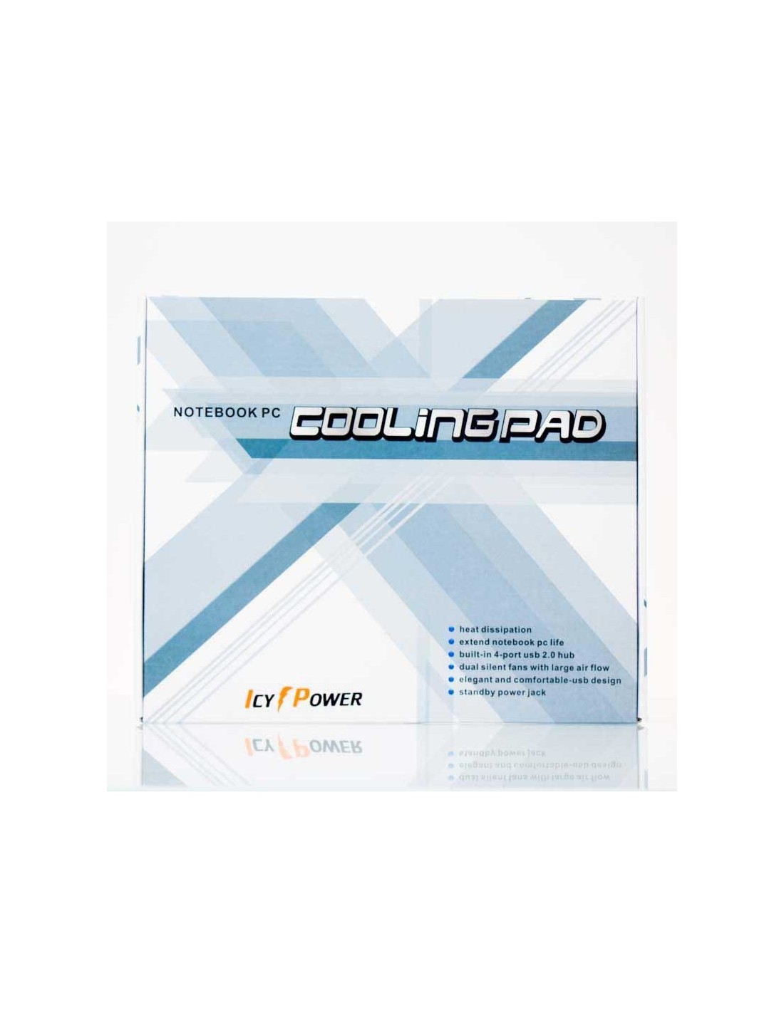 CoolingPad-X700 Base de refroidissement en aluminium pour ordinateur portable avec hub USB