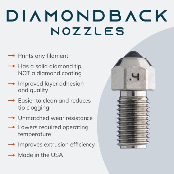 DiamondBack Ultimaker S-line Compatible Nozzle | 0.4 mm