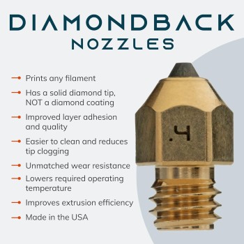 DiamondBack MK8 nozzle 0,4 mm