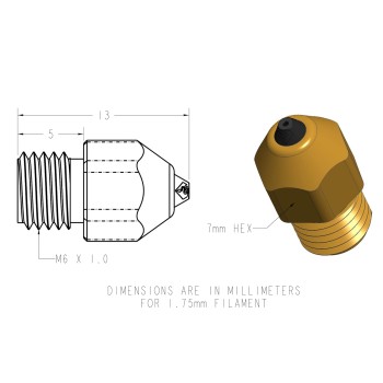 Buse MK8 DiamondBack 0,4 mm