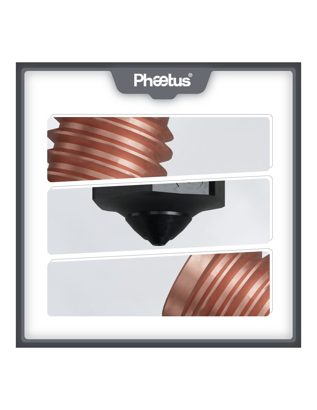 Phaetus PS Silicon carbide nozzle : 0.4 mm - 1.75 mm : 1 pc.