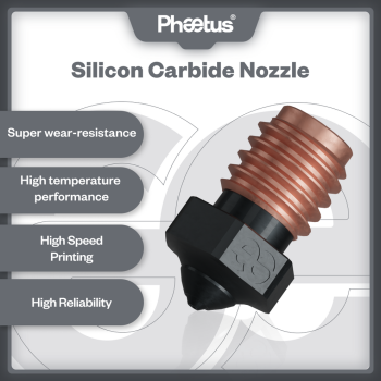 Phaetus PS Silicon carbide nozzle : 0.4 mm - 1.75 mm : 1 pc.