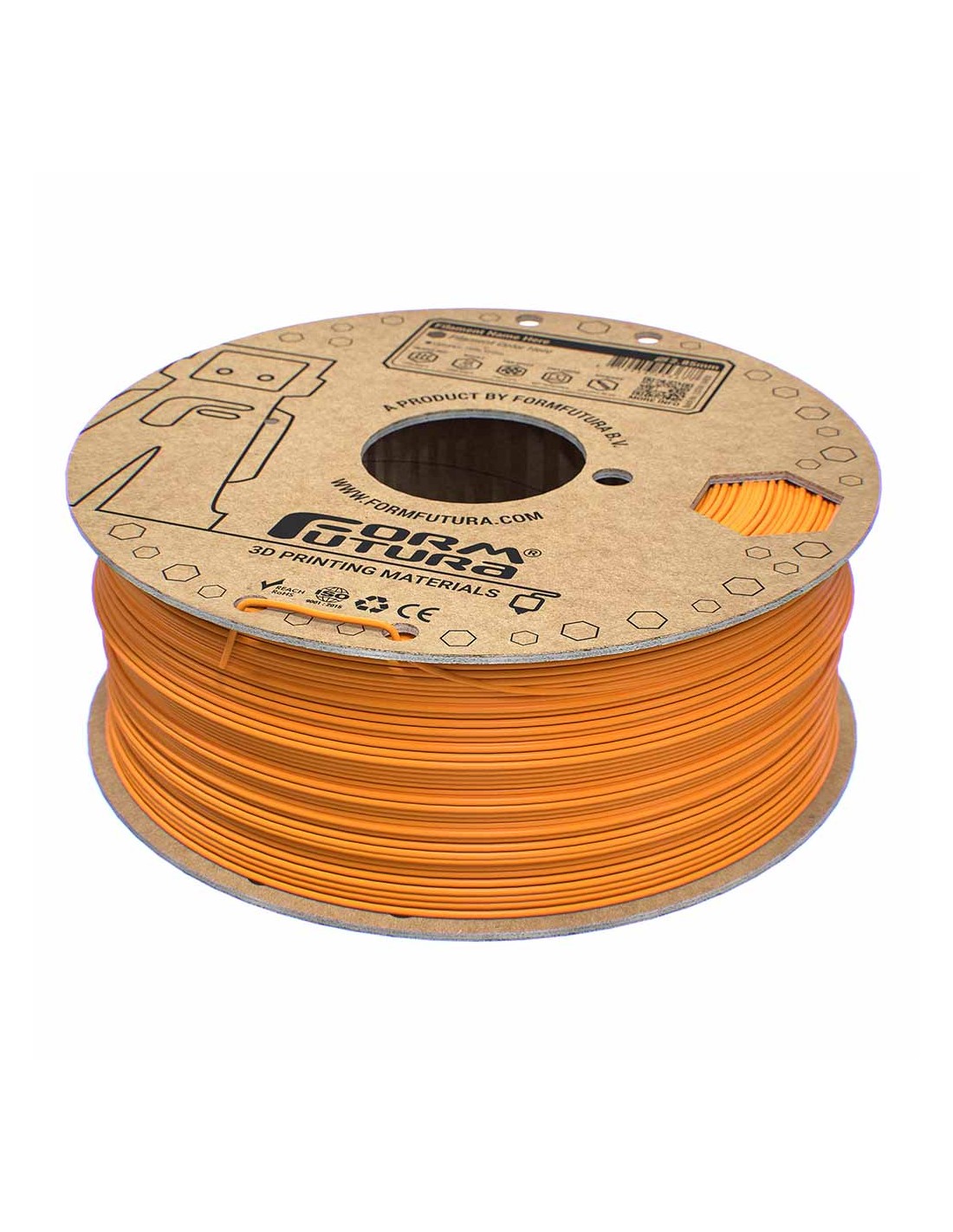 FormFutura EasyFil ePLA | Filamento para impresión 3D | 1,75mm (1Kg) | Naranja luminoso