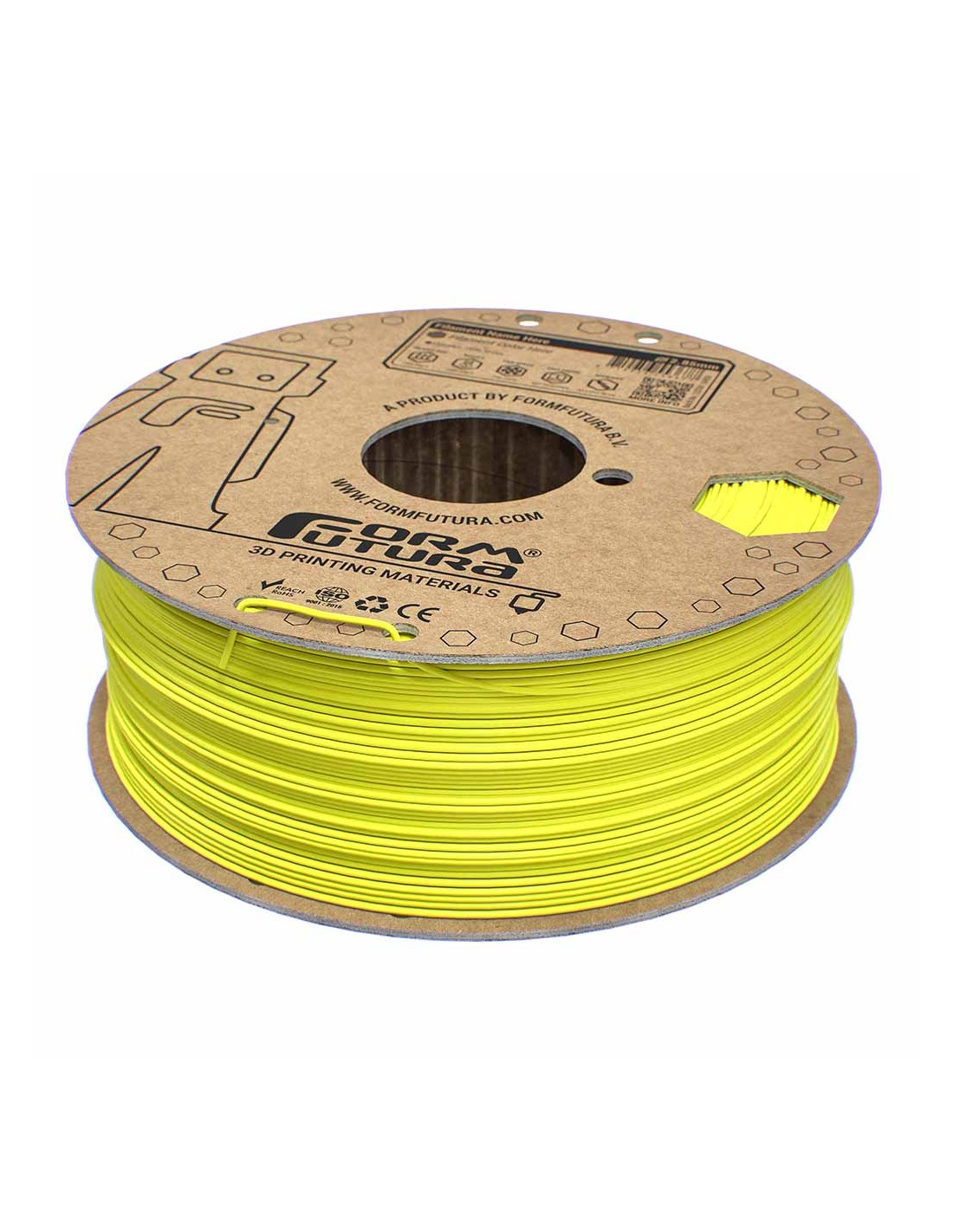 FormFutura EasyFil ePLA | Filamento para impresión 3D | 1,75mm (1Kg) | Amarillo luminoso