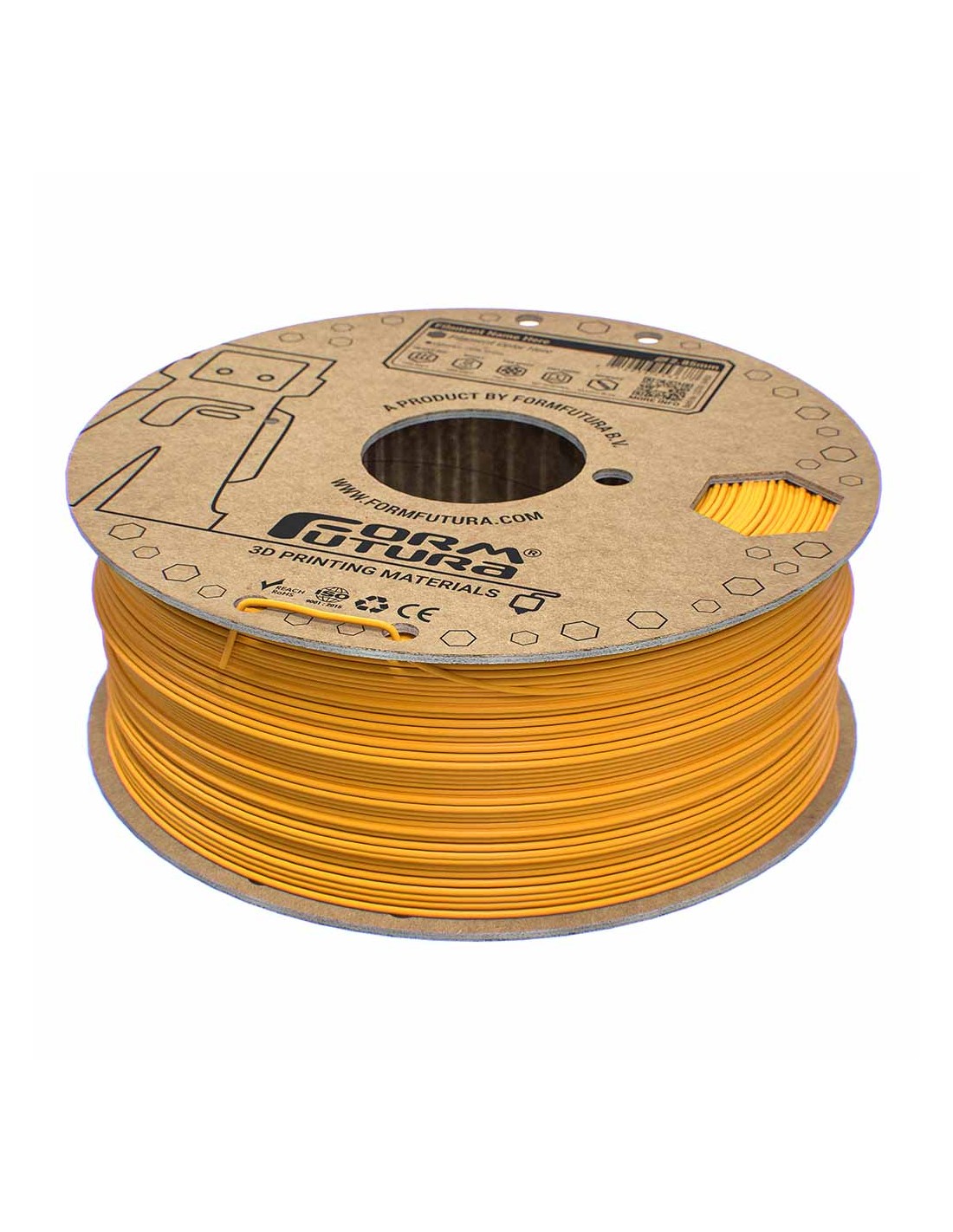 FormFutura EasyFil ePLA | Filamento para impresión 3D | 1,75mm (1Kg) | Amarillo señal