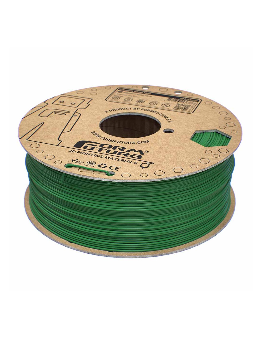 FormFutura EasyFil ePLA | Filamento para impresión 3D | 1,75mm (1Kg) | Verde tráfico