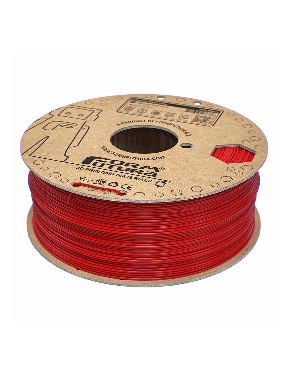 FormFutura EasyFil ePLA | Filamento para impresión 3D | 1,75mm (1Kg) | Rojo tráfico