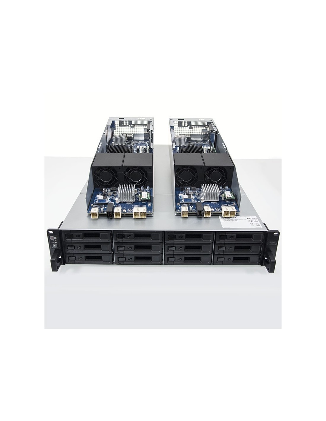 UC3200 NAS 12 baies pour disques durs Double contrôleur Xeon D-1521 4 cœurs 2.4GHz jusqu'à 2.7GHz - 16GB DDR4 ECC (max 128GB)