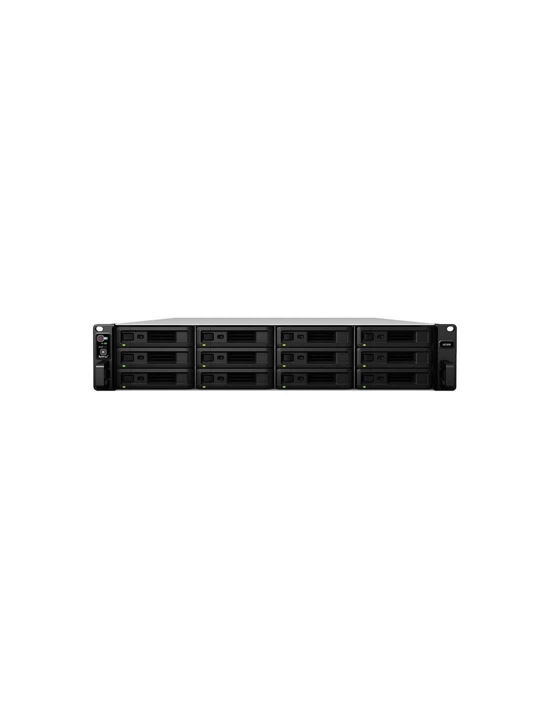 UC3200 NAS 12 baies pour disques durs Double contrôleur Xeon D-1521 4 cœurs 2.4GHz jusqu'à 2.7GHz - 16GB DDR4 ECC (max 128GB)