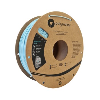 Polymaker PolyLite PLA | Filamento para impresión 3D | 1,75 mm (1Kg) | Azul cielo