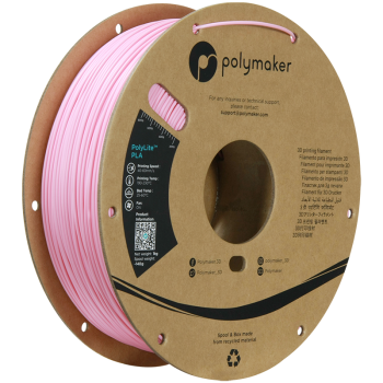 Polymaker PolyLite PLA | Filamento para impresión 3D | 1,75 mm (1Kg) | Rosa