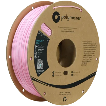 Polymaker PolyLite PLA | Filamento para impresión 3D | 1,75 mm (1Kg) | Rosa