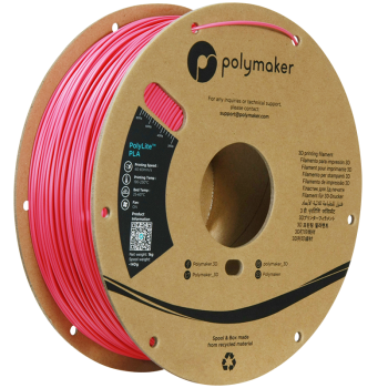 Polymaker PolyLite PLA | Filamento para impresión 3D | 1,75 mm (1Kg) | Rosa Magenta