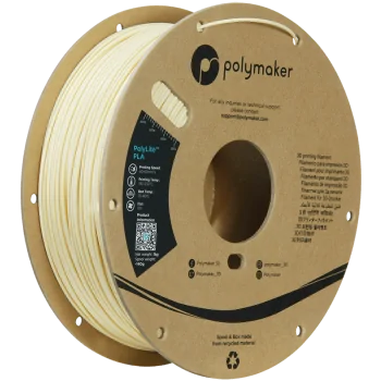 Polymaker PolyLite PLA : Filament pour impression 3D : 1,75 mm (1Kg) : Cream Beige