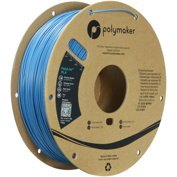 Polymaker PolyLite PLA | Filamento para impresión 3D | 1,75 mm (1Kg) | Azul Piedra