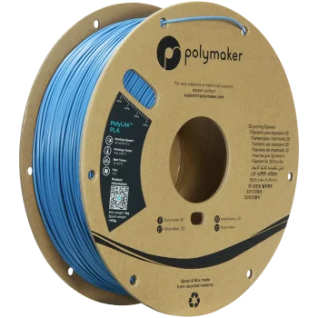 Polymaker PolyLite PLA : Filament pour Impression 3D : 1,75 mm (1Kg) : Pierre Bleue