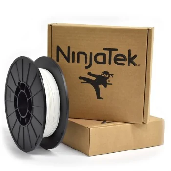 NinjaTek Cheetah Flexible | Filamento para impresión 3D | 1,75mm (0,5Kg) | Blanco nieve