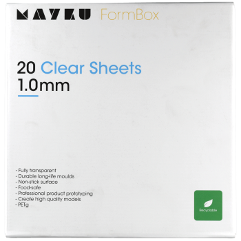 Mayku FormBox | Clear Sheets  1.0mm | (20 Pack)