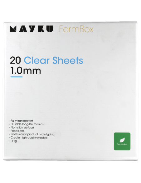 Mayku FormBox | Clear Sheets  1.0mm | (20 Pack)