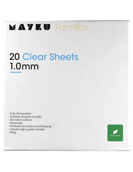 Mayku FormBox | Feuilles transparentes 1.0mm | (20 Pack)