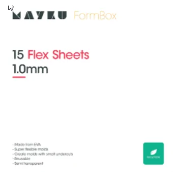 Mayku FormBox | Flex Sheets 1.0 mm | ( 15 pack )