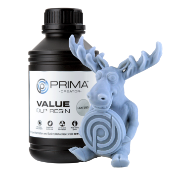 PrimaCreator Value UV / DLP Resin - 500 ml - Light Grey