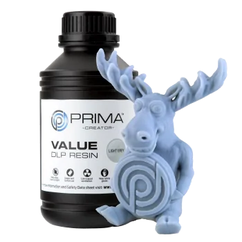 PrimaCreator Value UV / DLP Resin - 500 ml - Light Grey