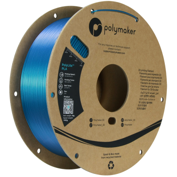 Polymaker PolyLite PLA Starlight : Filament pour Impression 3D : 1,75 mm (1Kg) : Bleu Neptune