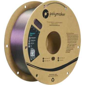 Polymaker PolyLite PLA Starlight : 3D-Druck Filament : 1,75 mm (1Kg) : Violet Nebula