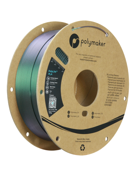 Polymaker PolyLite PLA Starlight | Filamento para impresión 3D | 1,75 mm (1Kg) | Cometa